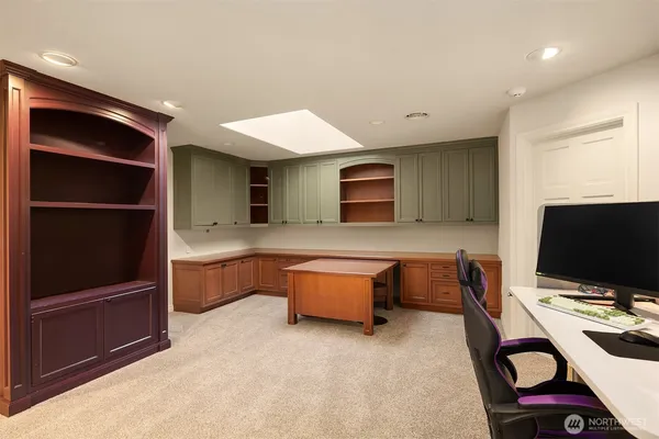 a room with furniture