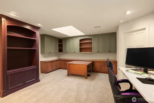 a room with furniture