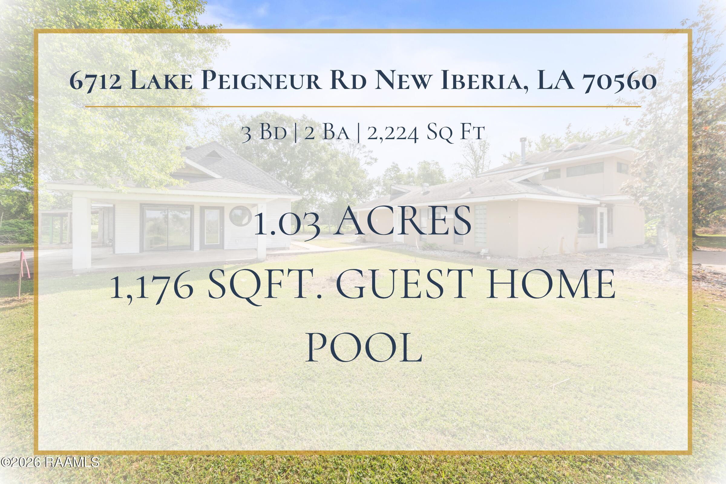 6712 Lake Peigneur Road New Iberia, LA 70560 - Photo 2 of 38 Template - MLS Photos