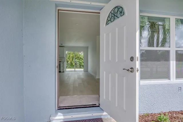 view of room with window