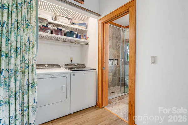 a room with storage and utility