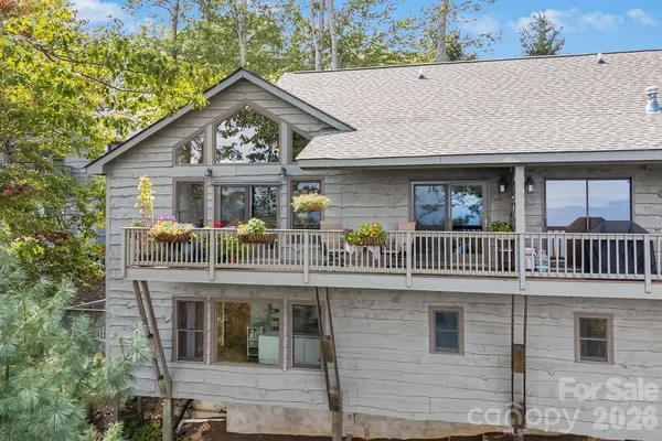 a front view of a house with balcony