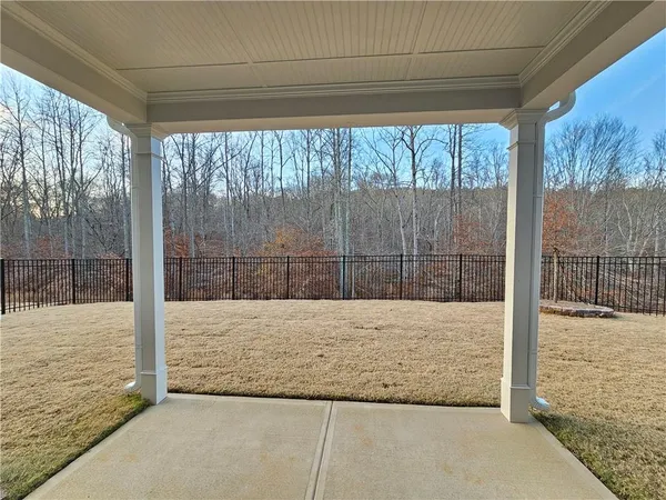 a view of outdoor space with sliding door