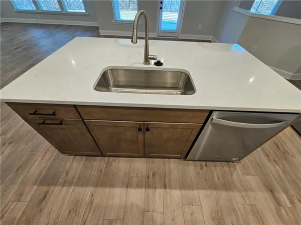 a close view of sink