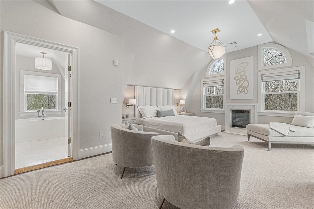 168 Beaver Road Weston, MA 02493 - Photo 12 of 27 a living room with fireplace furniture and a window