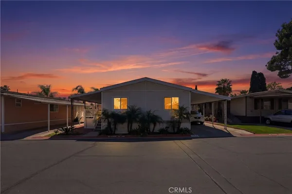 a view of a house with a patio