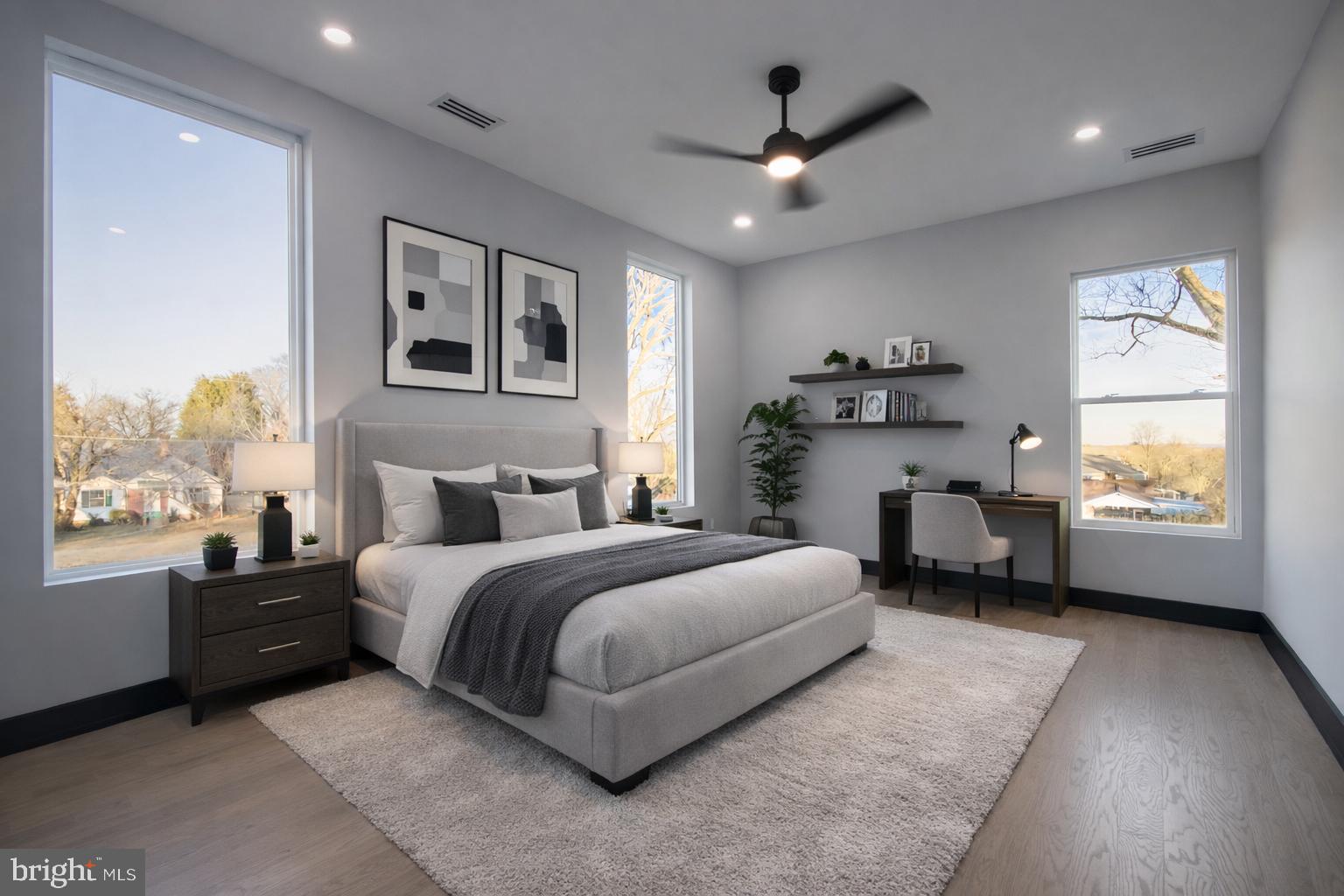 2613 Beacon Hill Road Alexandria, VA 22306 - Photo 46 of 65 Bright and airy modern bedroom retreat.