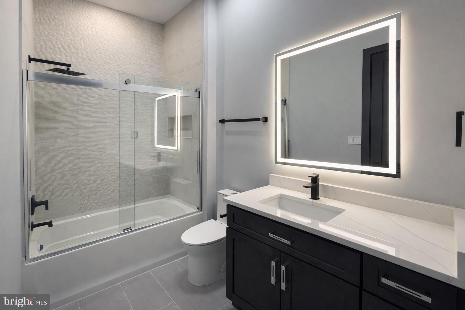 2613 Beacon Hill Road Alexandria, VA 22306 - Photo 49 of 65 Sleek modern bathroom with elegant finishes.