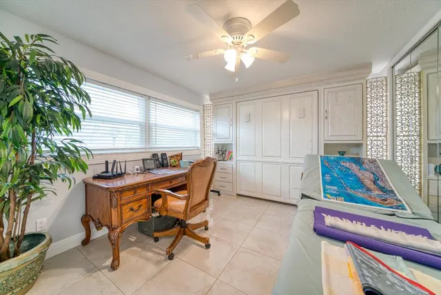 a view of a hallway view with living room and with furniture