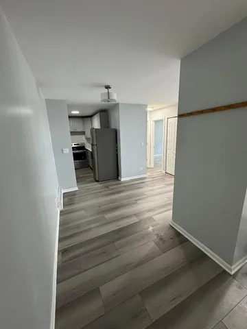 a view of a room with a staircase