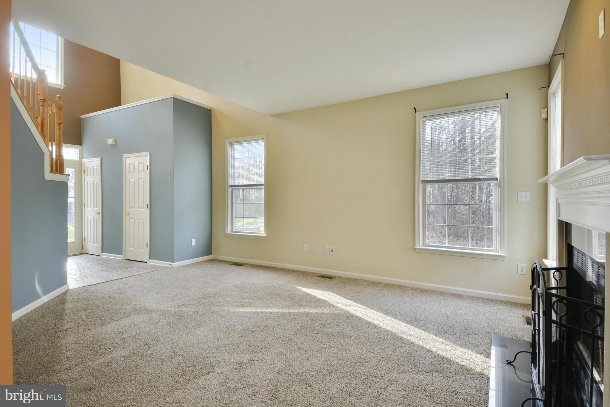 Natural Light illuminates Family Room