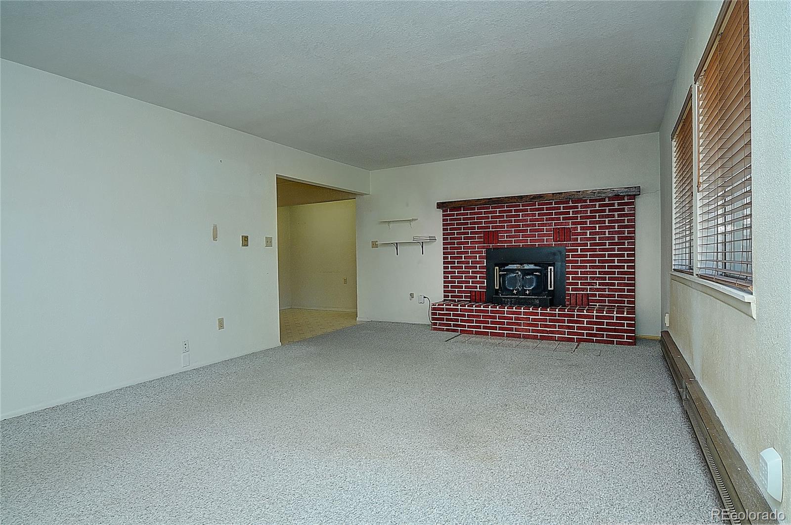 114 Loop Drive Howard, CO 81233 - Photo 8 of 24 a view of empty room with a fireplace