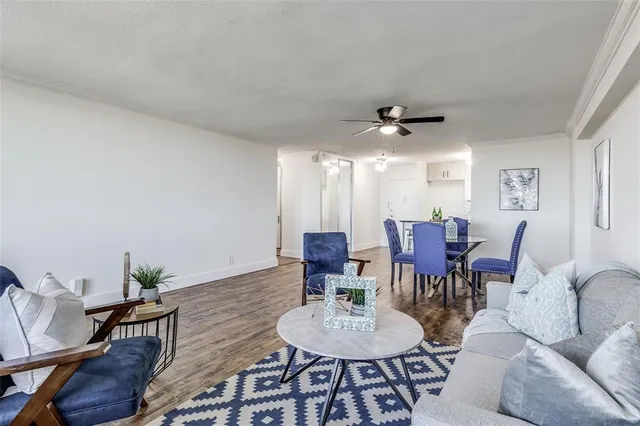 a view of a livingroom and dining room
