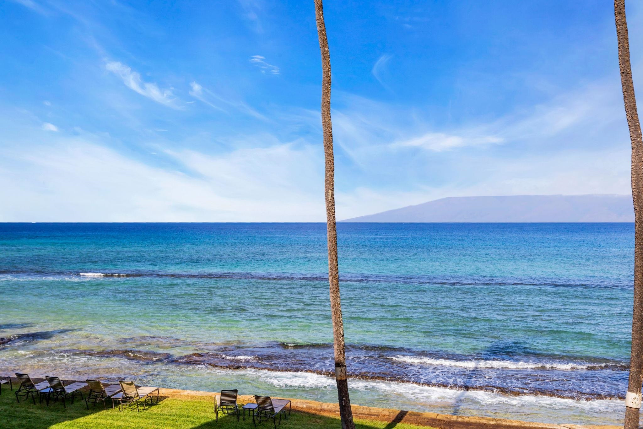 3615 Lower Honoapiilani Road, Unit 222 Lahaina, HI 96761 - Photo 28 of 50 a view of a terrace with a yard