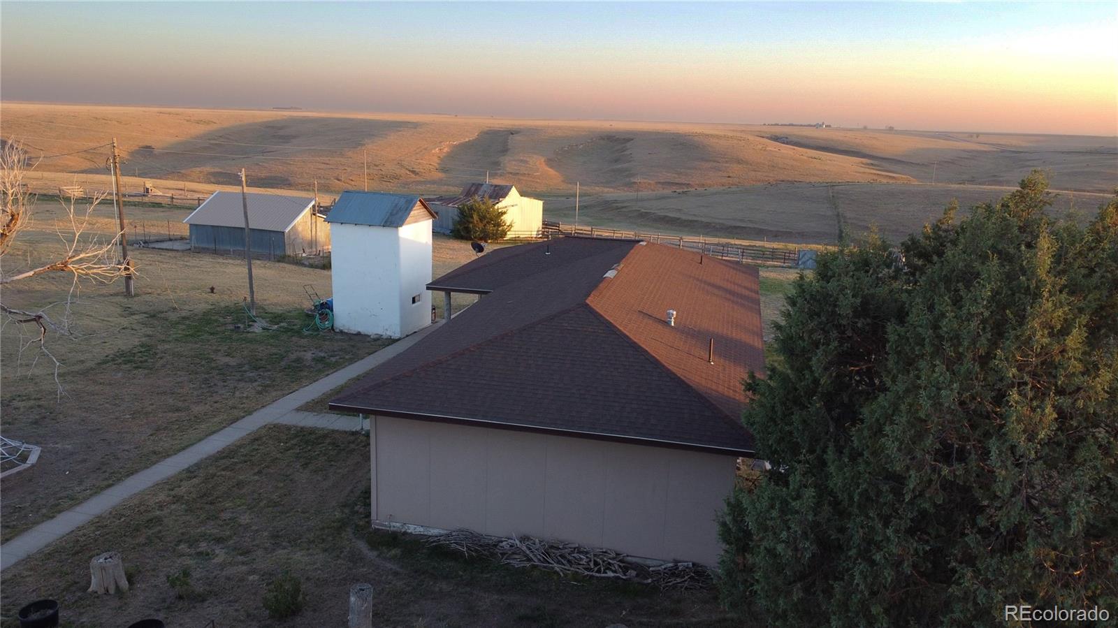 17150 County Rd PP Wray, CO 80758 - Photo 16 of 48 an aerial view of house with yard