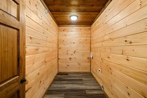 a view of livingroom with wooden floor and outdoor space