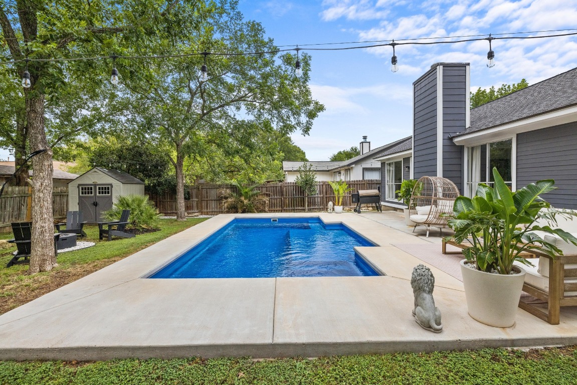 1205 Rambling Trail Cedar Park, TX 78613 - Photo 25 of 38 View of swimming pool and patio from shallow end.
