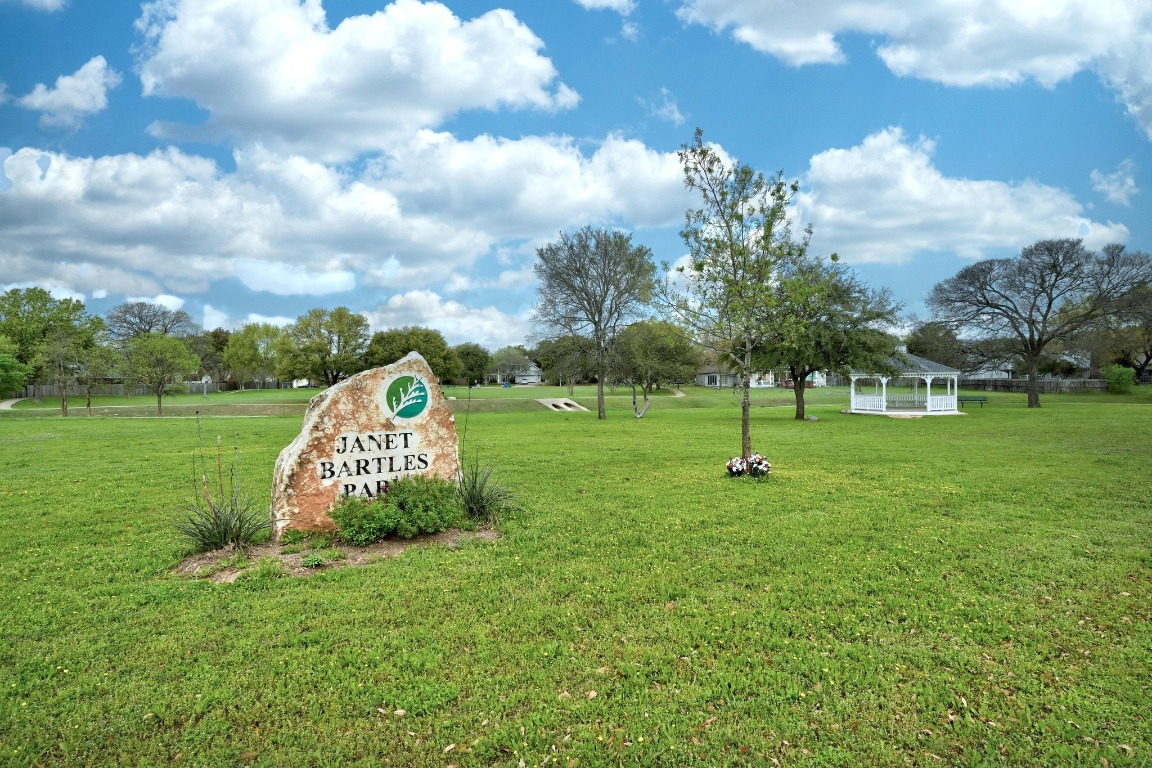 1205 Rambling Trail Cedar Park, TX 78613 - Photo 29 of 38 Janet Bartles Park just steps from home featuring walking path, a gazebo, playground, tennis courts, sand volleyball court, fields, and more.
