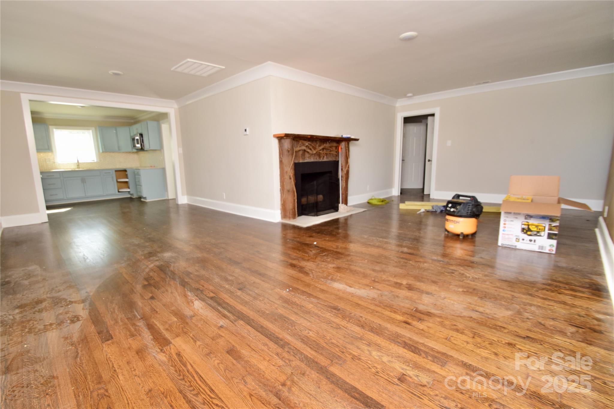 506 East Ridge Street Kings Mountain, NC 28086 - Photo 6 of 23 a view of empty room with wooden floor