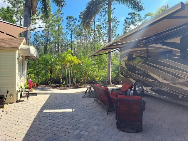 a view of outdoor space with seating