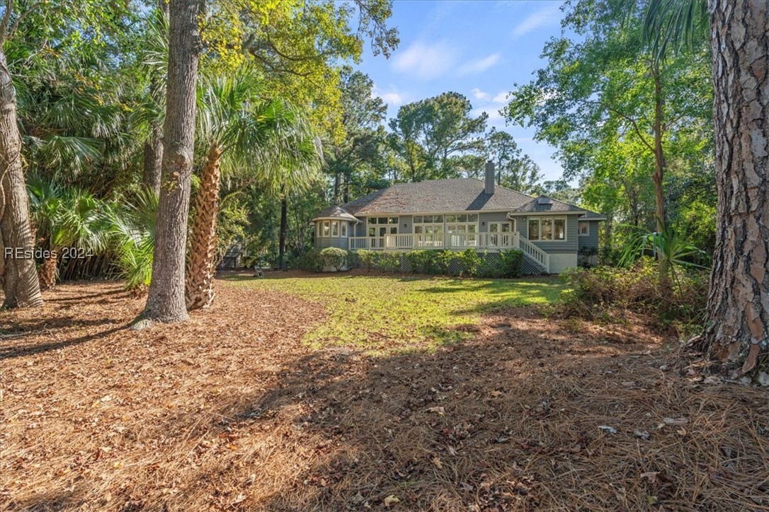 78 Governors Road Hilton Head Island, SC 29928 - Photo 1 of 1 From the 17th tee - note expansive deck overlooking spacious grounds.