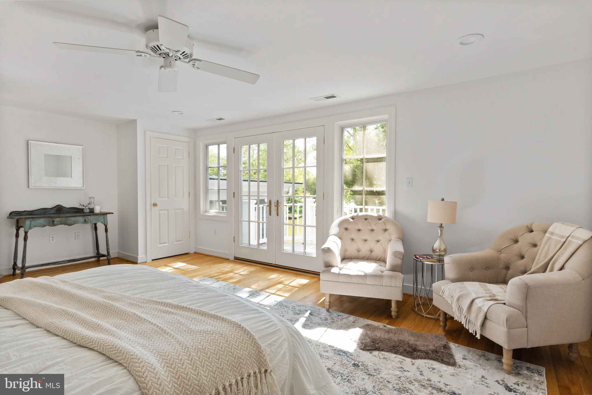 437 Ferry Point Road Annapolis, MD 21403 - Photo 44 of 87 Master Bedroom with Deck