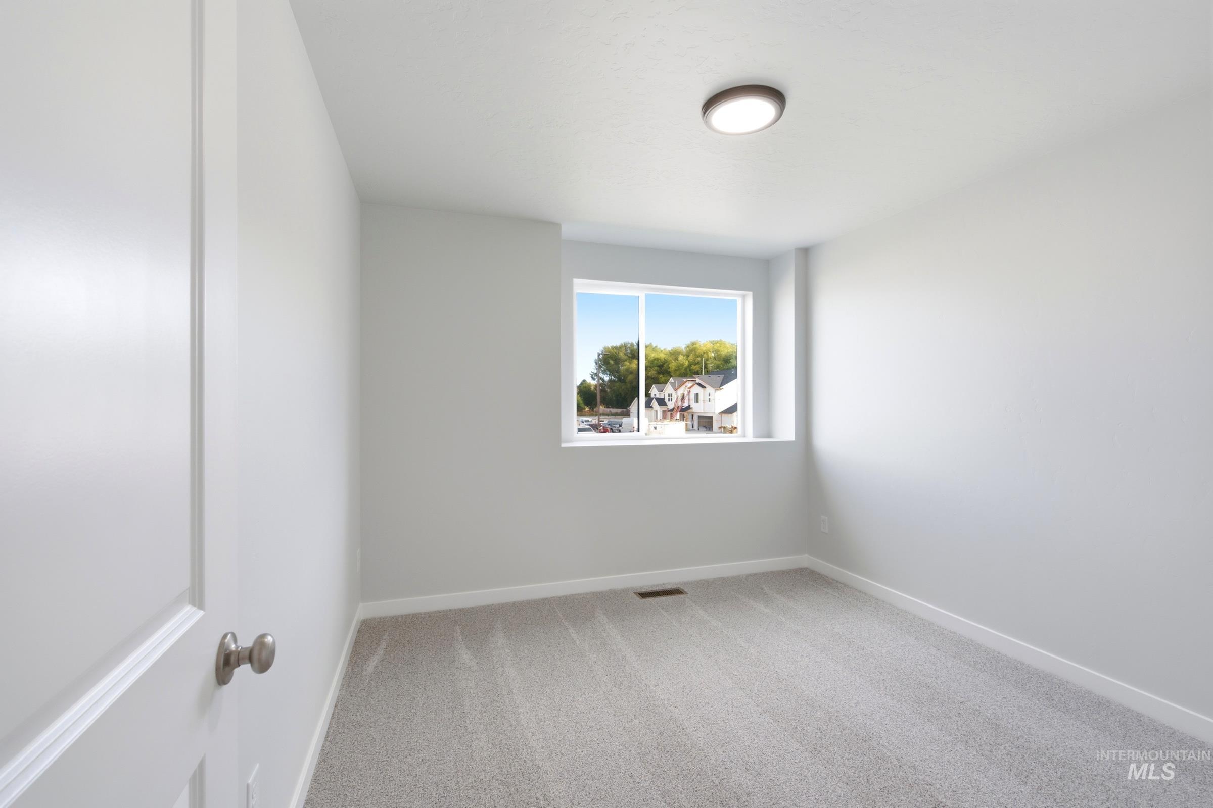 13324 Bank Street Caldwell, ID 83607 - Photo 17 of 29 Neutral-toned walls, gray carpeting, and a flush-mount ceiling light