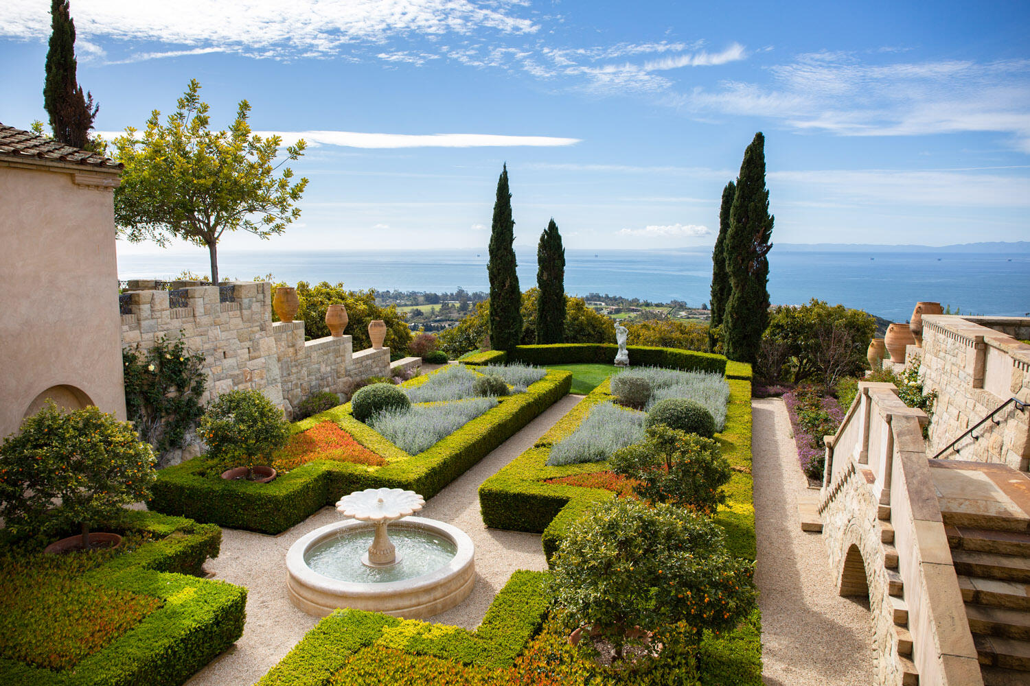 550 Freehaven Drive Montecito, CA 93108 - Photo 3 of 38 a view of a lake with a table and chairs