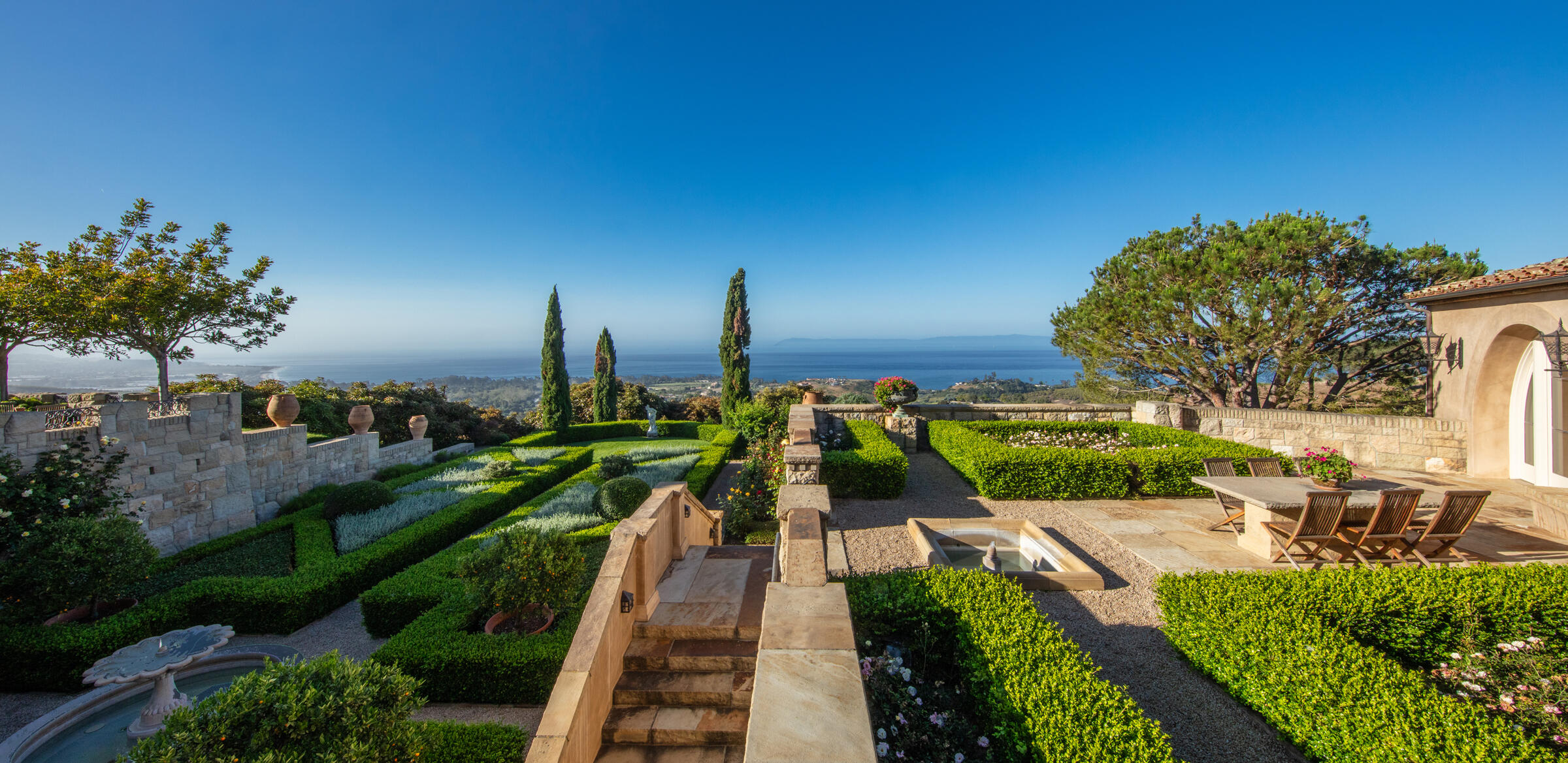 550 Freehaven Drive Montecito, CA 93108 - Photo 33 of 38 a view of a garden with a lake view