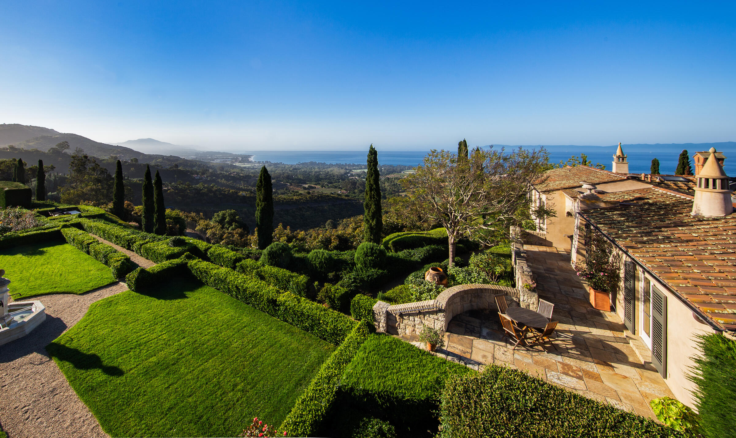 550 Freehaven Drive Montecito, CA 93108 - Photo 34 of 38 a view of a garden with sitting area