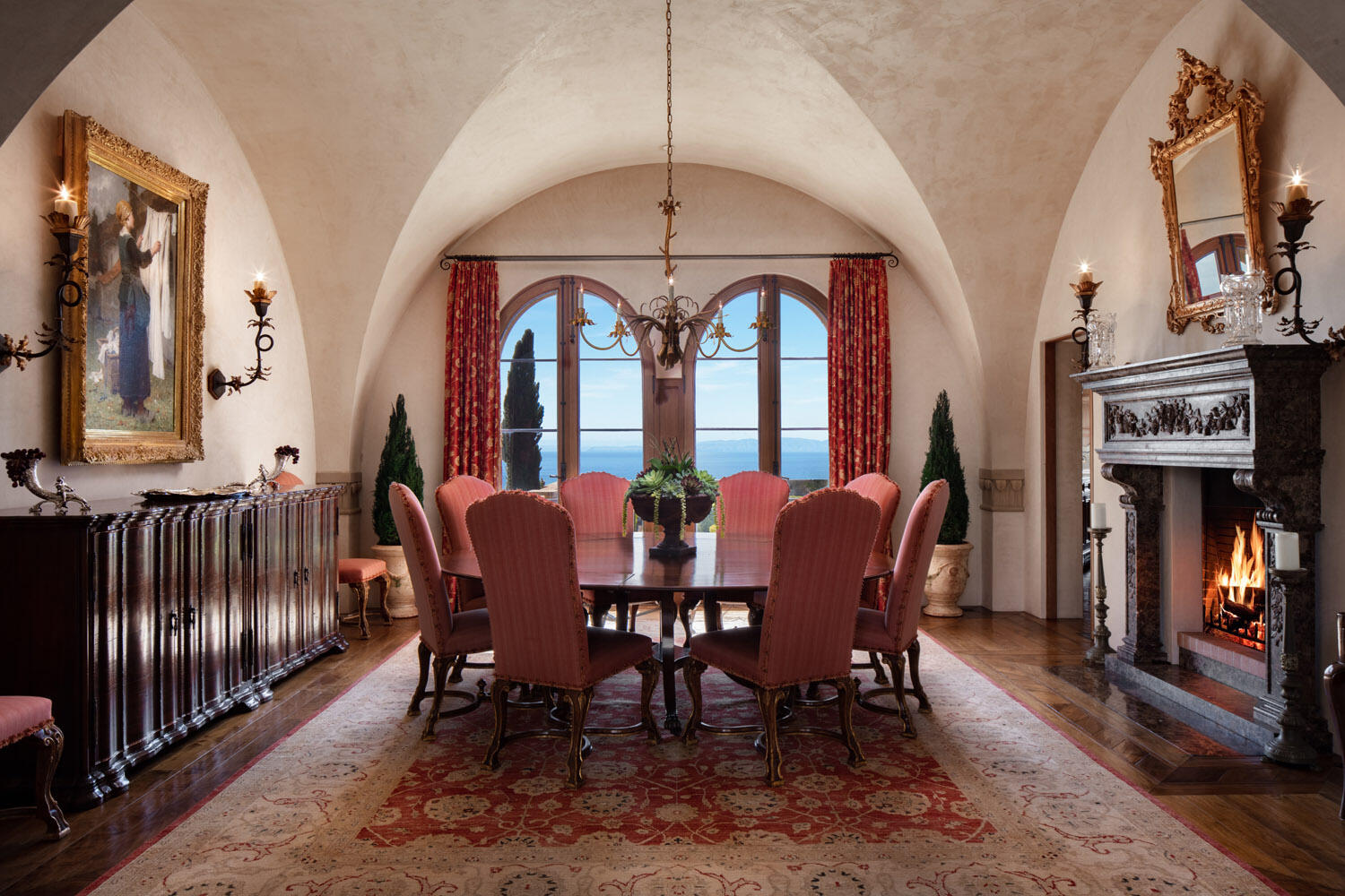 550 Freehaven Drive Montecito, CA 93108 - Photo 6 of 38 a view of a dining room with furniture