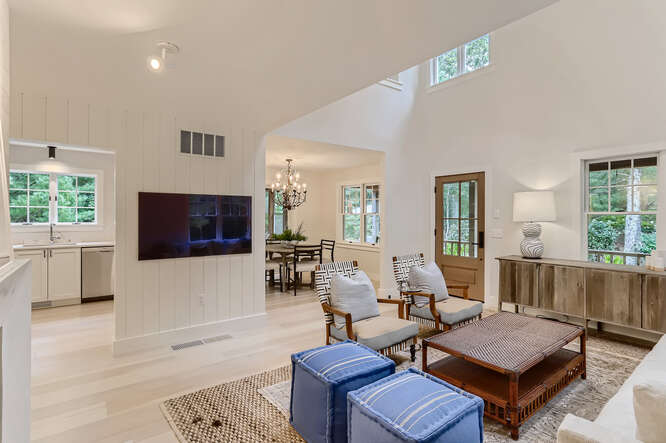 4 Penny Lane Edgartown, MA 02539 - Photo 29 of 60 a living room with furniture and a flat screen tv