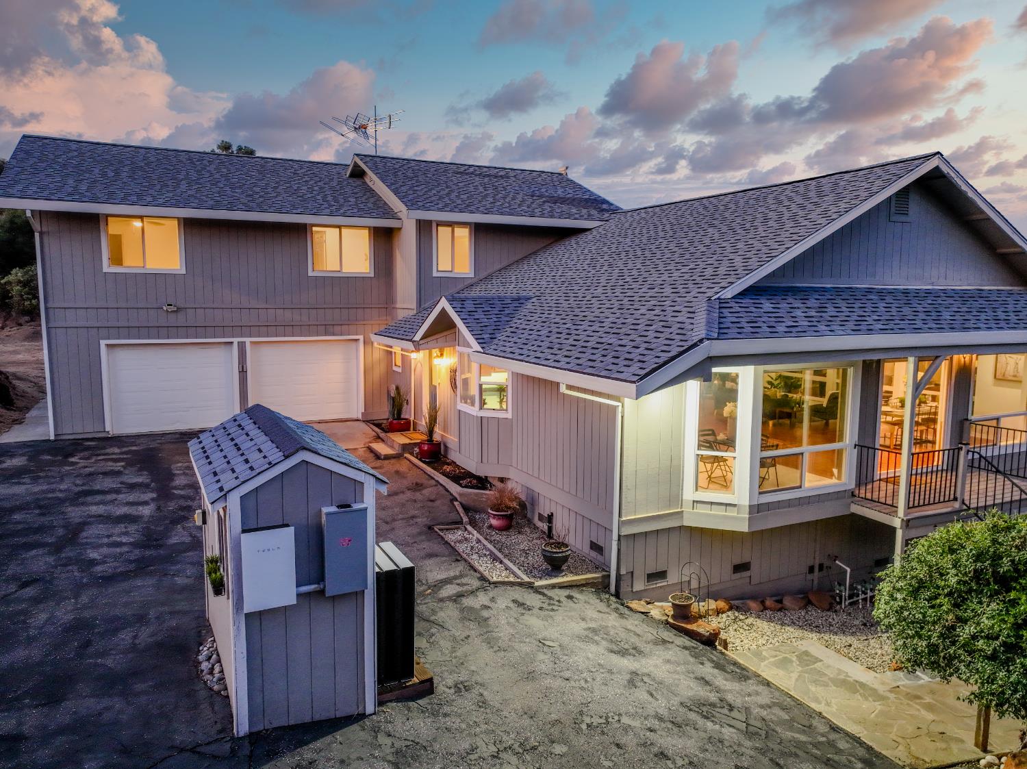 123 No Address Drive Rough and Ready, CA 95975 - Photo 92 of 95 a front view of a house with a yard