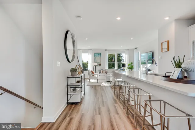 a very nice looking room with a large window