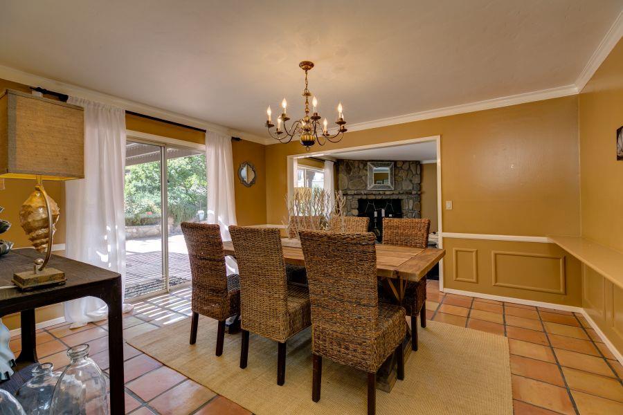 1195 Rancho Court Ojai, CA 93023 - Photo 12 of 49 a view of a dining room with furniture window and outside view