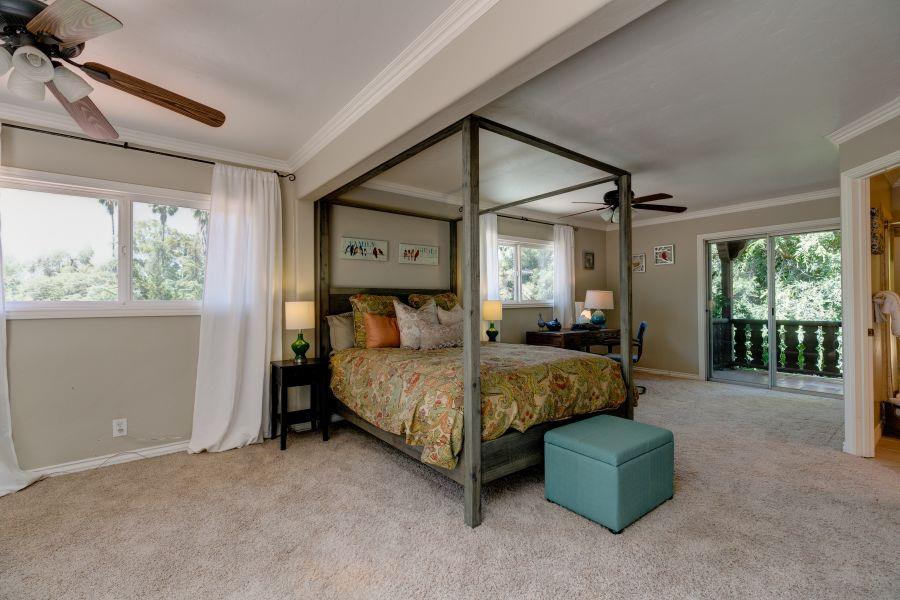 1195 Rancho Court Ojai, CA 93023 - Photo 29 of 49 a bedroom with a bed couch and window