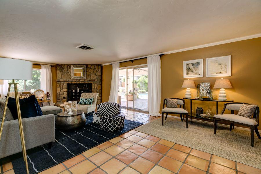 1195 Rancho Court Ojai, CA 93023 - Photo 9 of 49 a living room with furniture and a fireplace