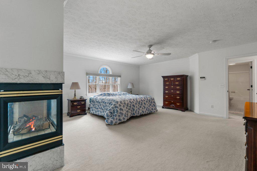 1633 Freeland Road Freeland, MD 21053 - Photo 42 of 73 a bedroom with a bed a wall painting and a fireplace