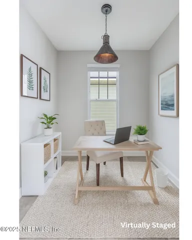 a view of an empty room