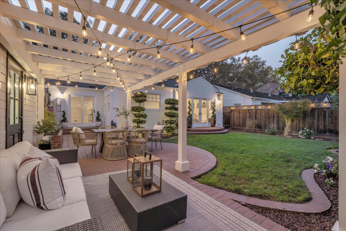 1042 Camino Ramon San Jose, CA 95125 - Photo 30 of 54 a view of a patio with couches table and chairs and potted plants