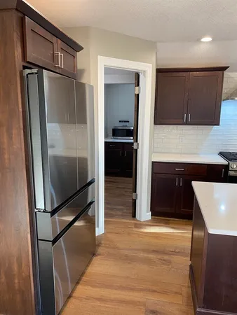 a bathroom with a sink and a shower