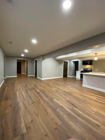 a view of a kitchen with a sink