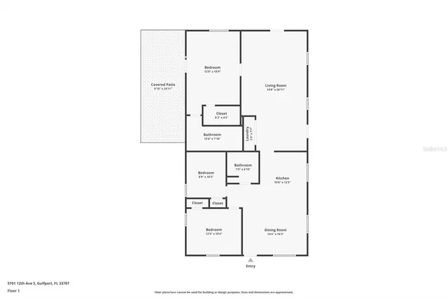 $3,200 | 5701 12th Avenue South, Gulfport, FL 33707