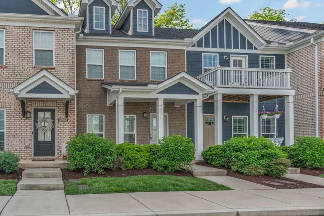 front view of a house with a door