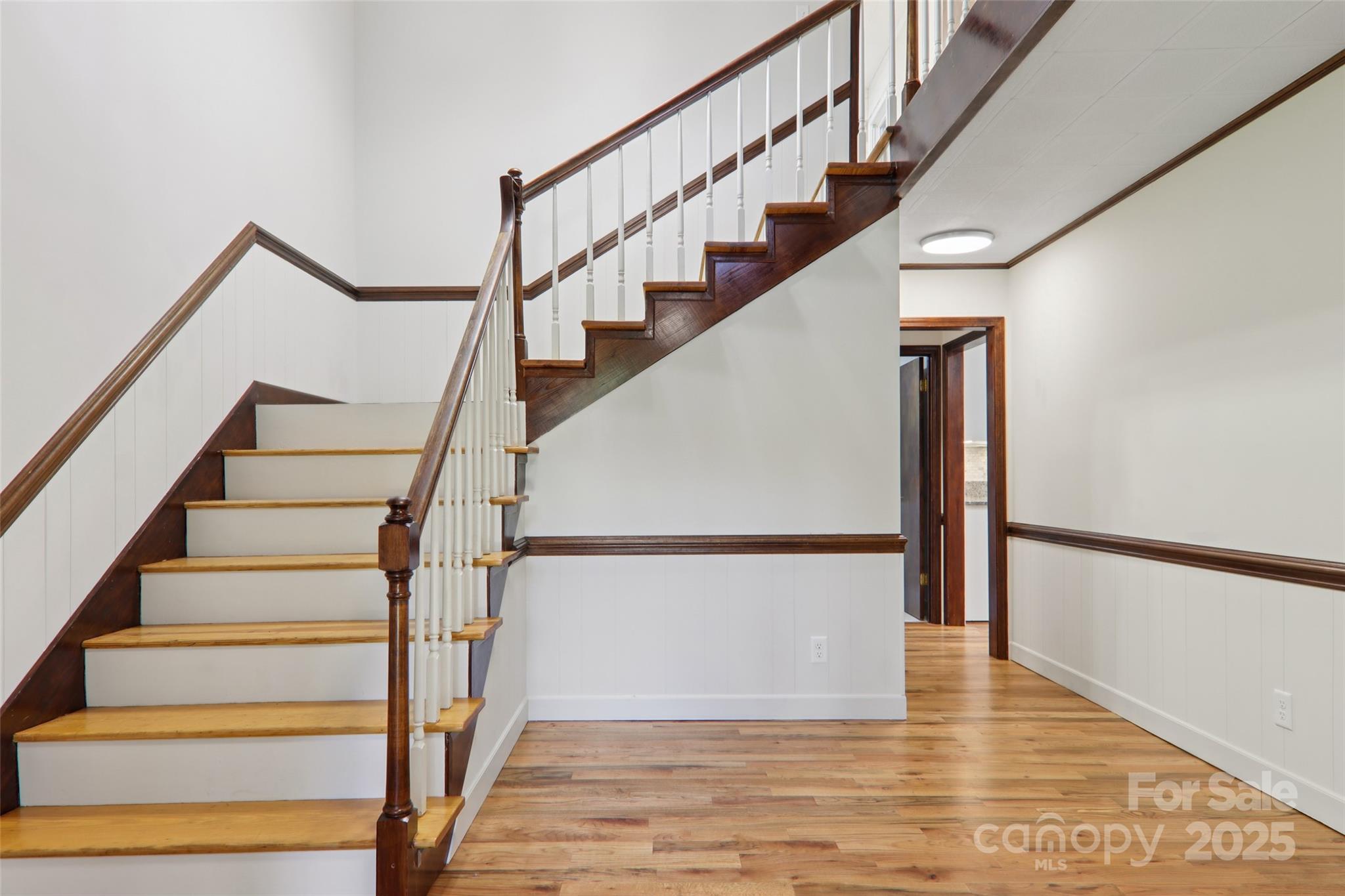 5 Timothy Lane Candler, NC 28715 - Photo 21 of 48 a view of entryway and hall with wooden floor