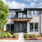 front view of a house with a small yard