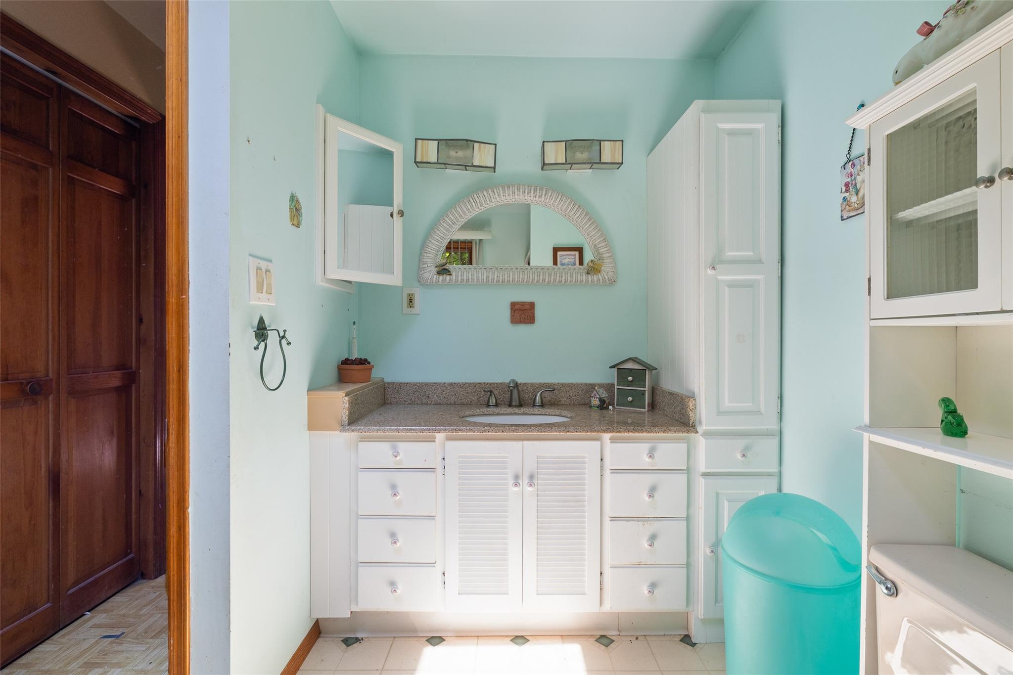 33 North Coleman Road Centereach, NY 11720 - Photo 24 of 40 Bathroom featuring baseboards and vanity