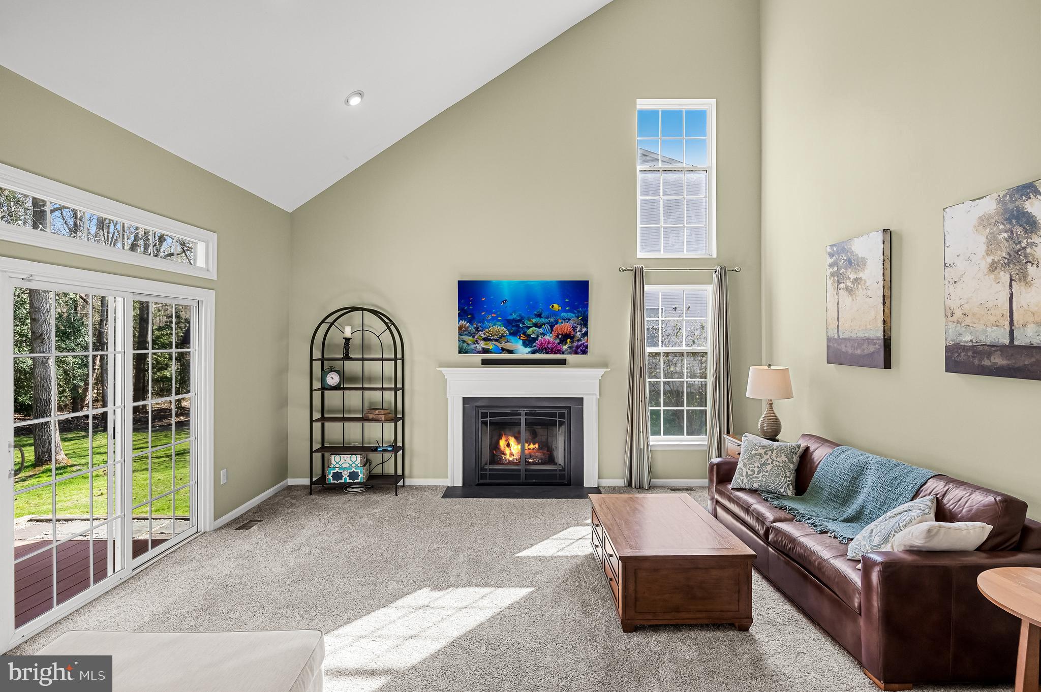 23 Longfellow Lane Hainesport, NJ 08036 - Photo 12 of 54 Soaring ceilings and cozy fireplace