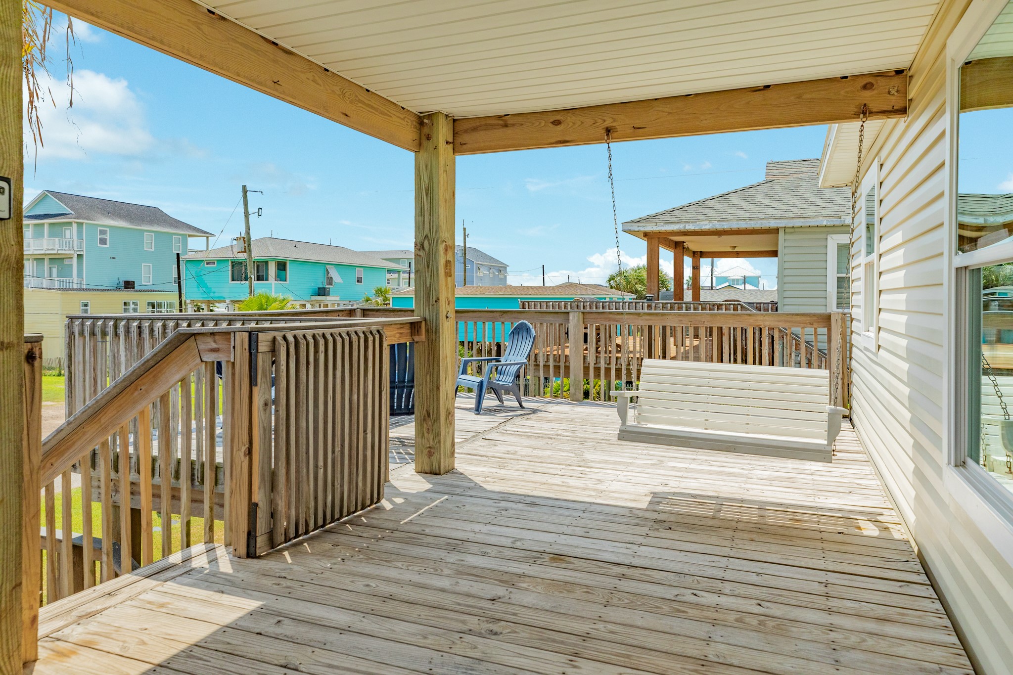 507 Point Lookout Surfside Beach, TX 77541 - Photo 8 of 31 a view of a porch with wooden floor