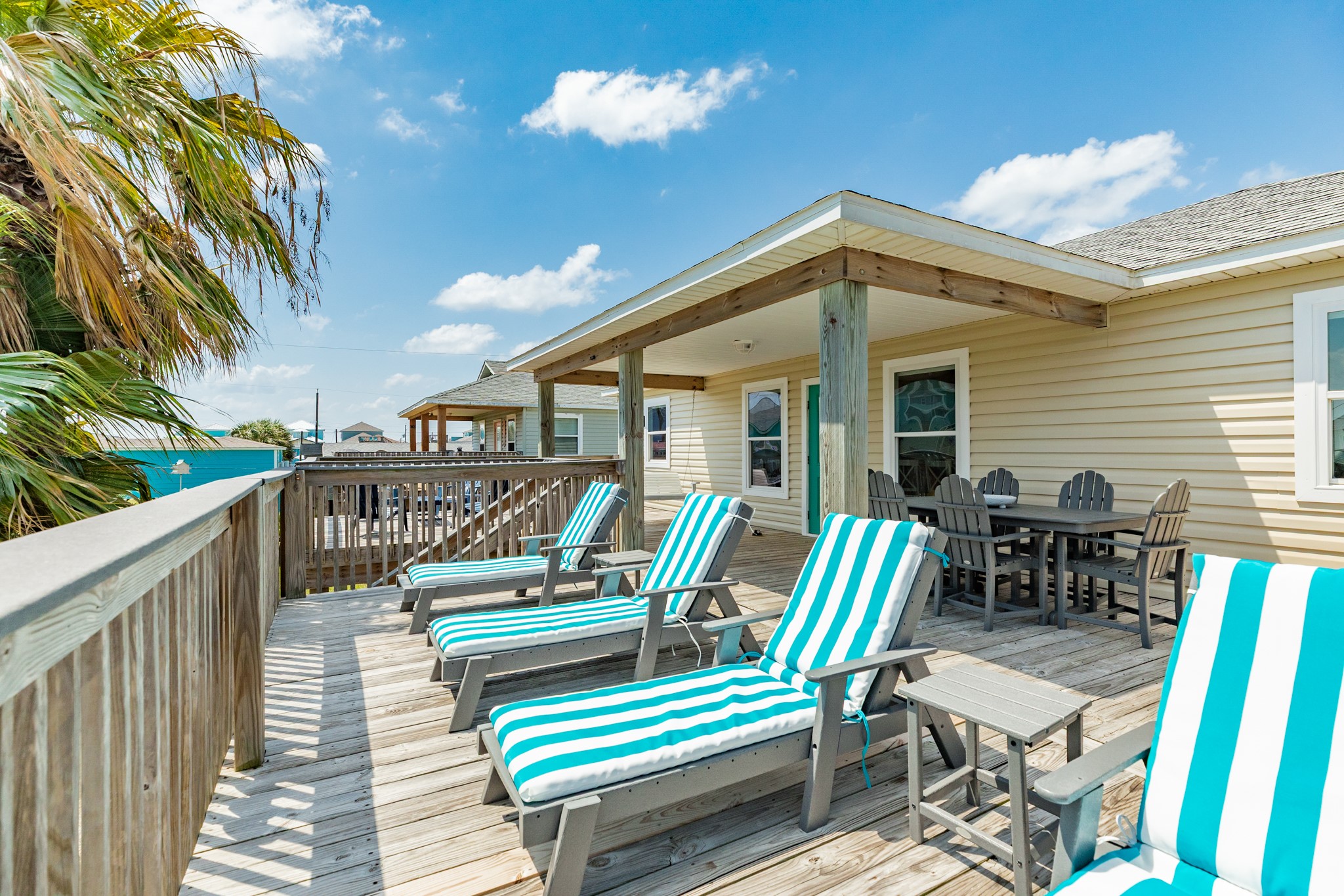 507 Point Lookout Surfside Beach, TX 77541 - Photo 9 of 31 a view of a chairs and table in the balcony